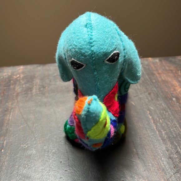 Beautiful wool stuffed bohemian elephant - Picture 6 of 7